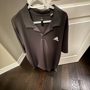 Adidas Men's Dark Gray Polo Shirt